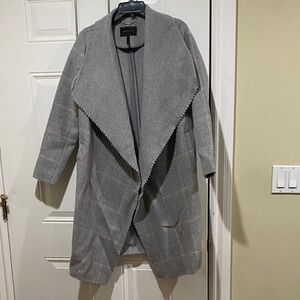 BCBGMaxazria Naomi plaid coat